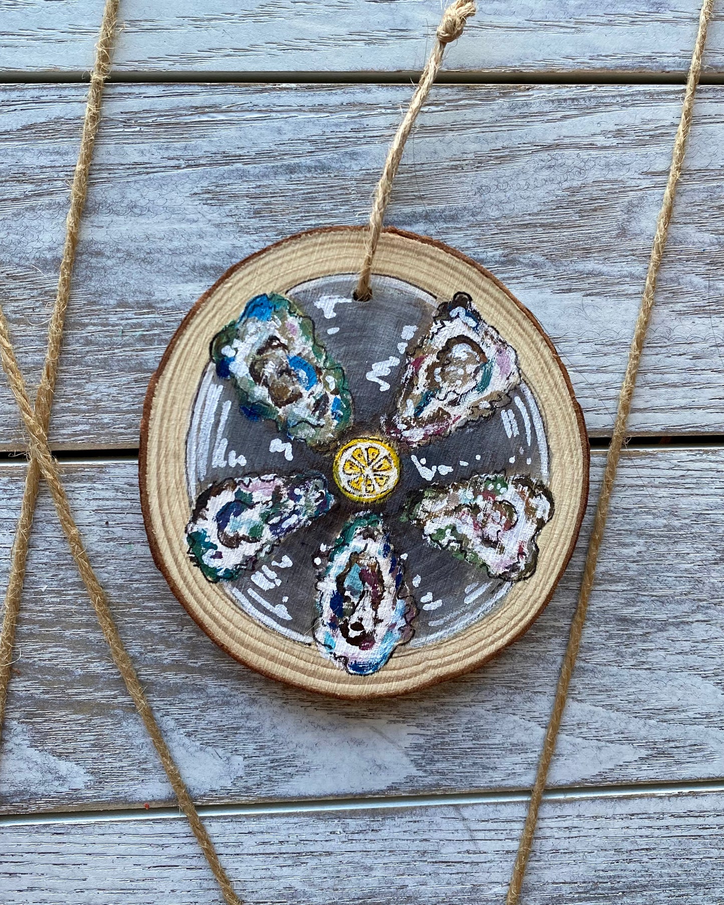 Painted Wood Ornaments