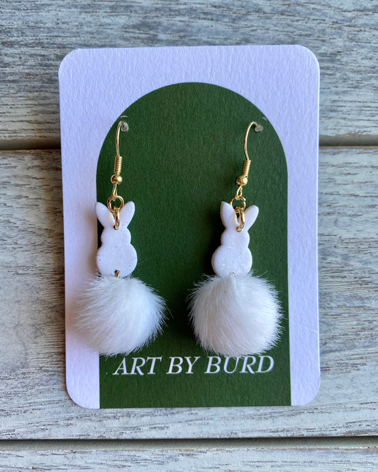 Bunny Puff Dangles