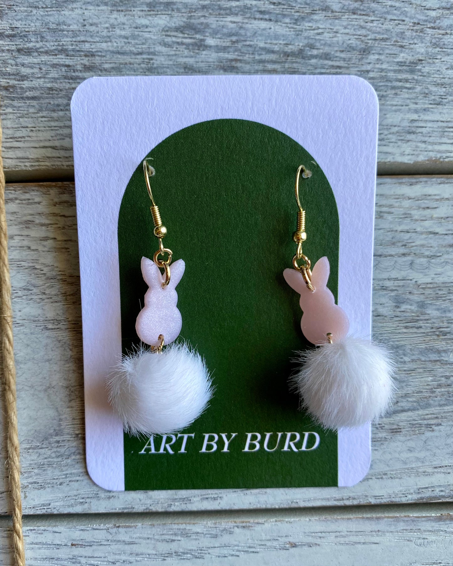 Bunny Puff Dangles