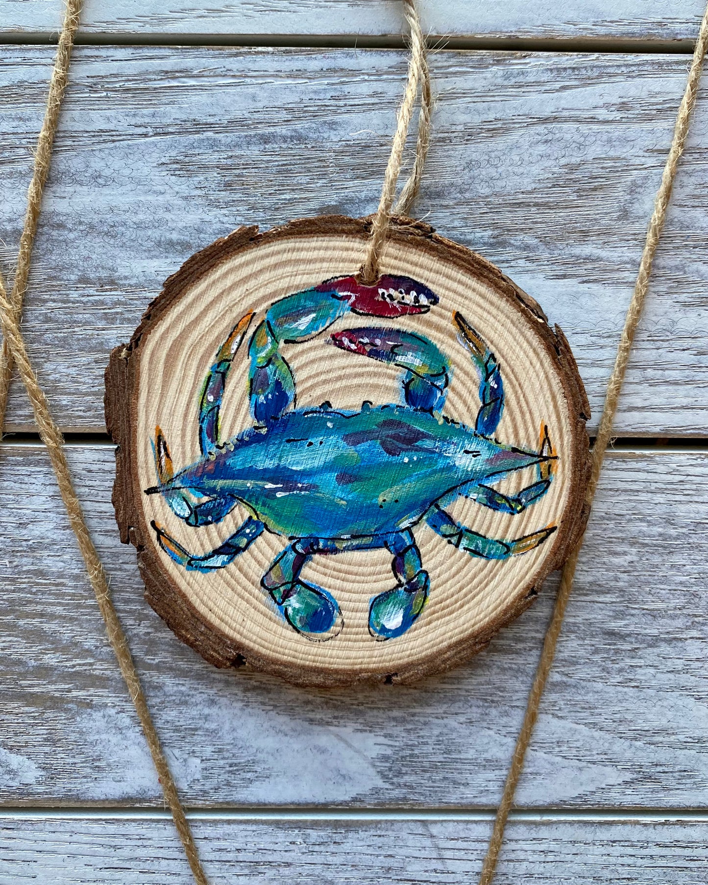 Painted Wood Ornaments