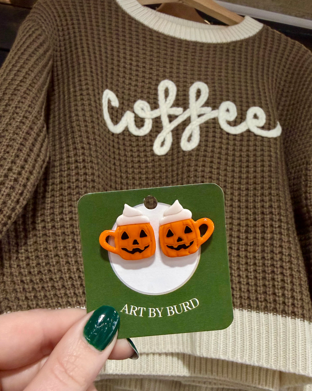 Jack o’ Latte Stud Earrings
