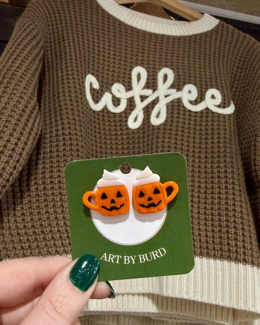Jack o’ Latte Stud Earrings