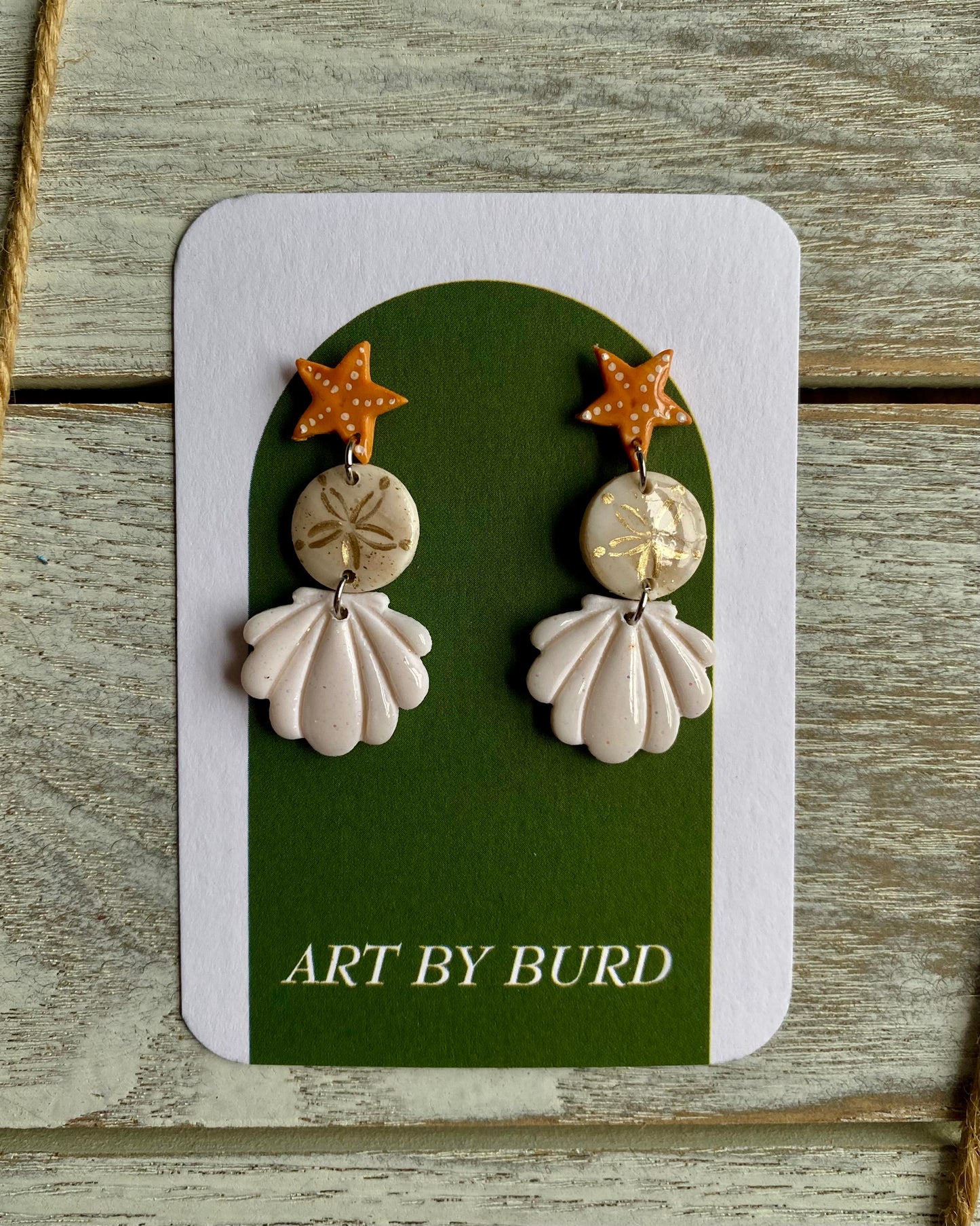 Seashore Trio Shell Drop Earrings