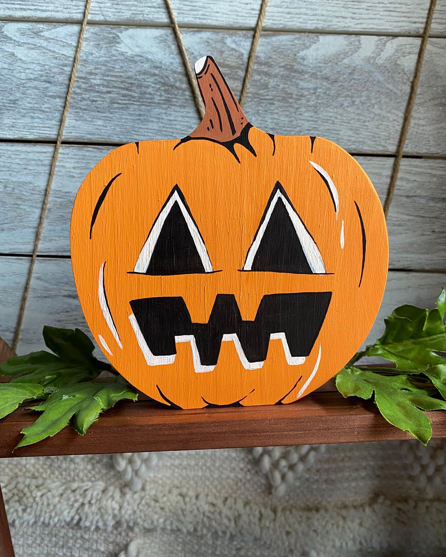 Painted Wooden Pumpkins