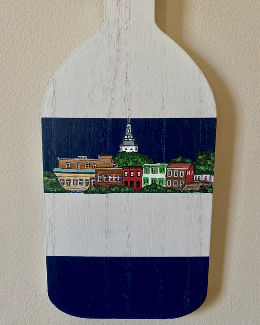 Hand-Painted Downtown Annapolis Paddle