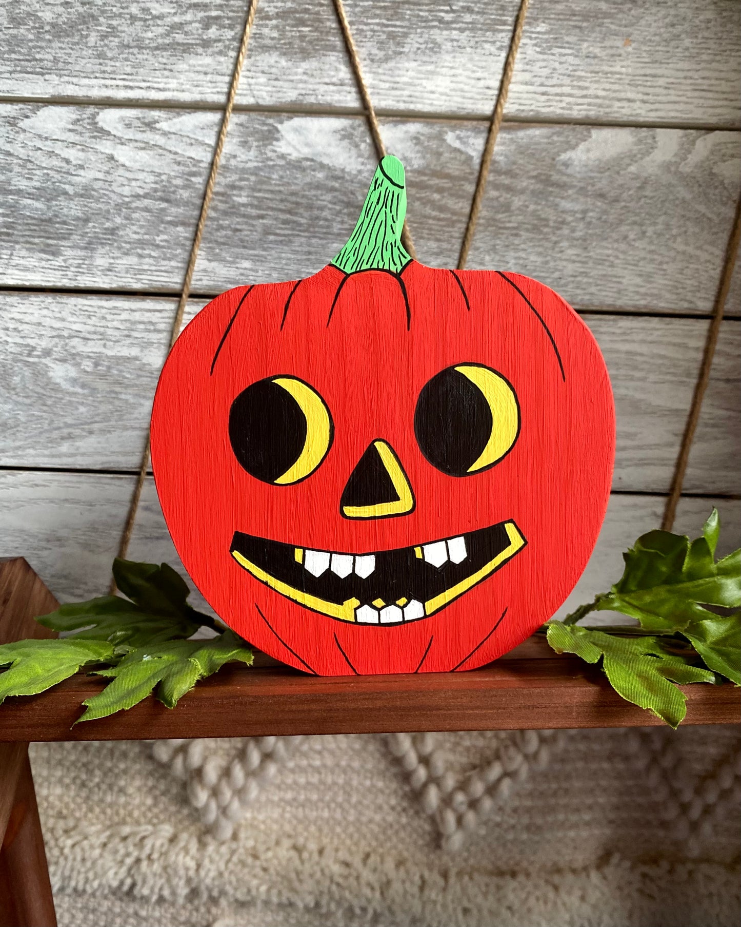 Painted Wooden Pumpkins