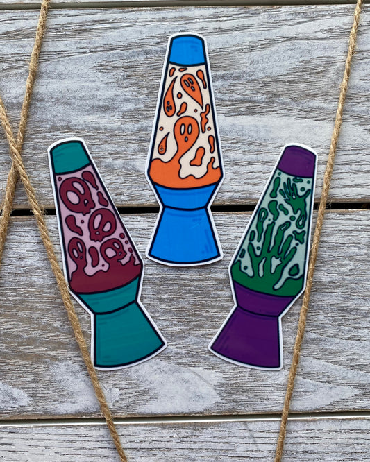 Spooky Lava Lamp Stickers
