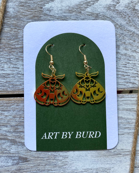 Metal Luna Moths