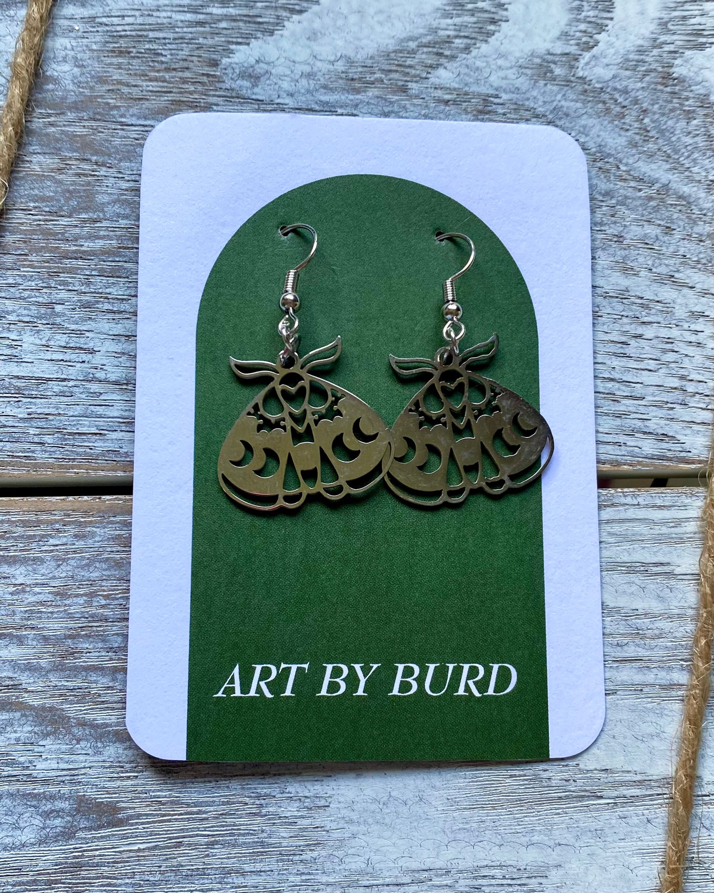 Metal Luna Moths