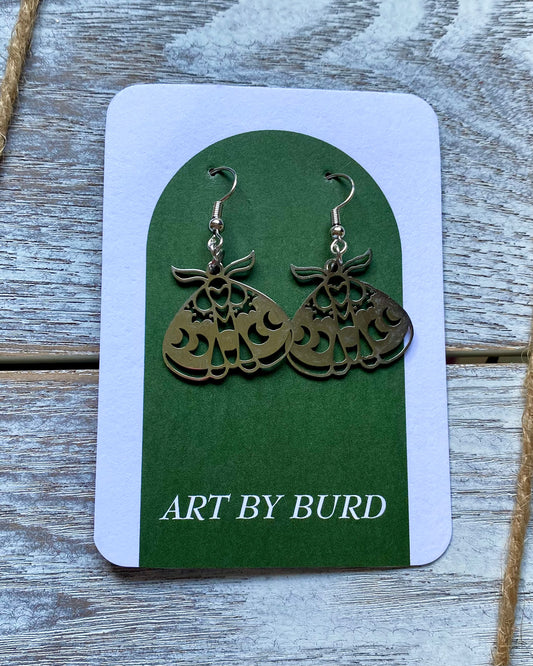 Metal Luna Moths