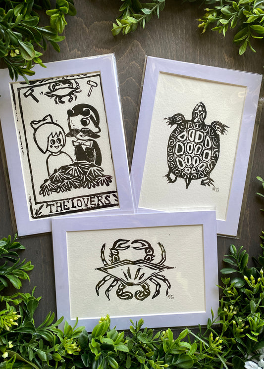 Lino Stamp Prints