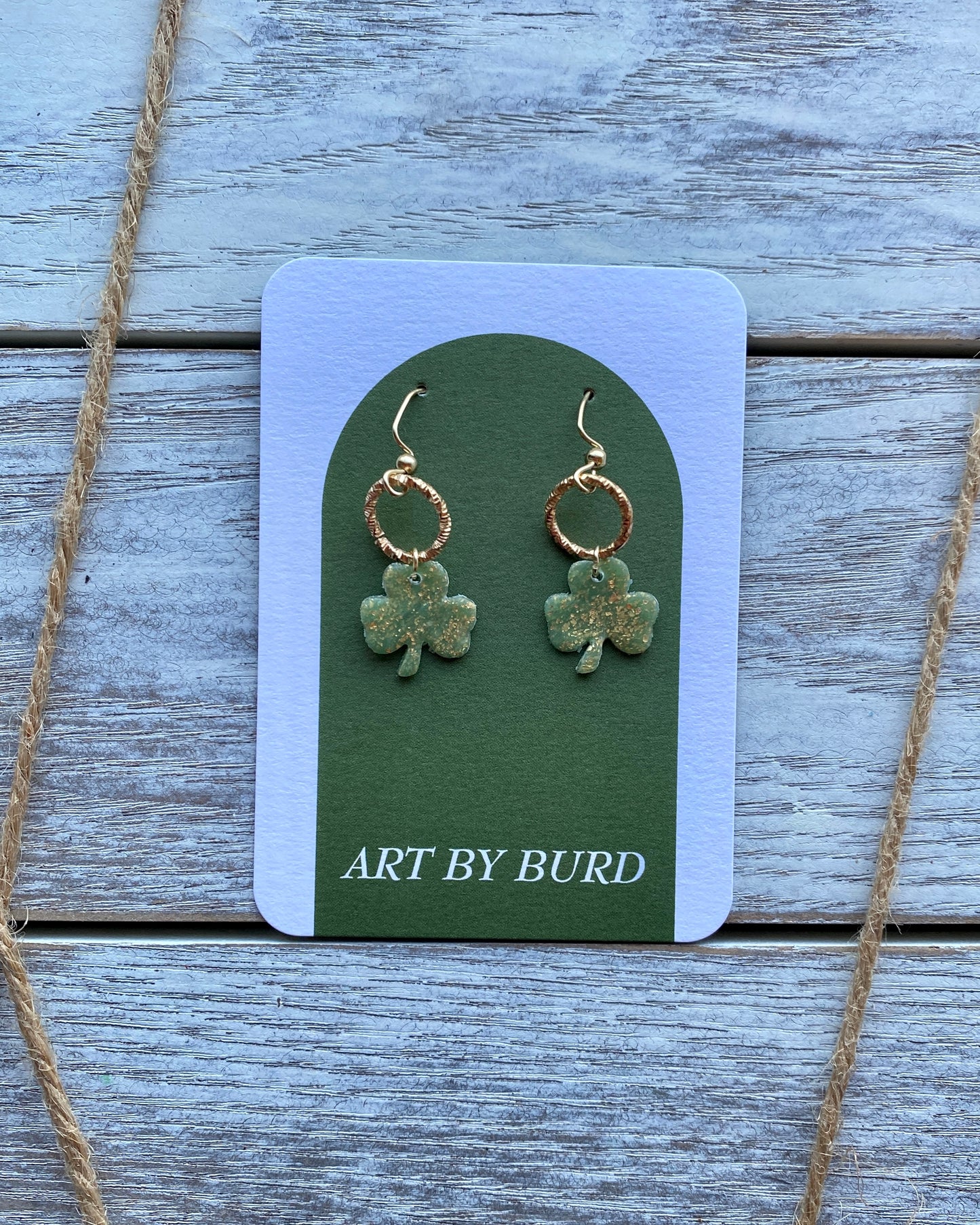Two Tier Gold Shamrock