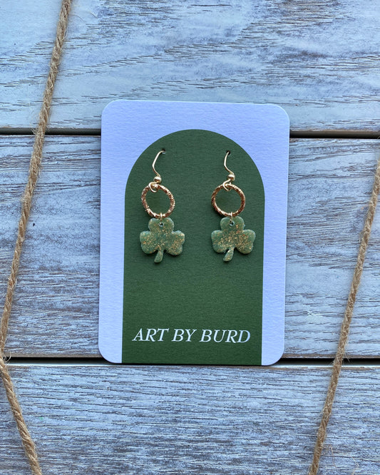 Two Tier Gold Shamrock