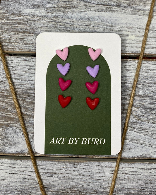 Mini Heart Studs