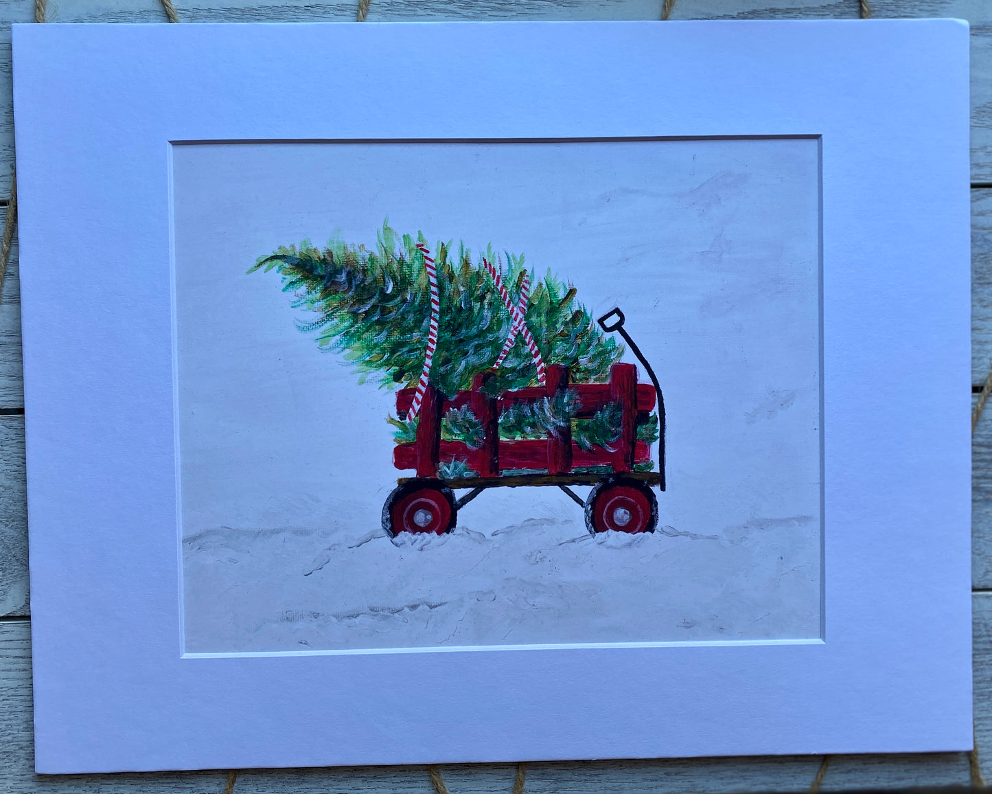 “Wagon with Tree” (2018) Print