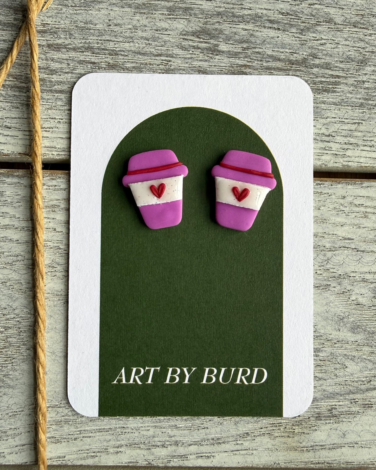 Full of Love Latte Studs