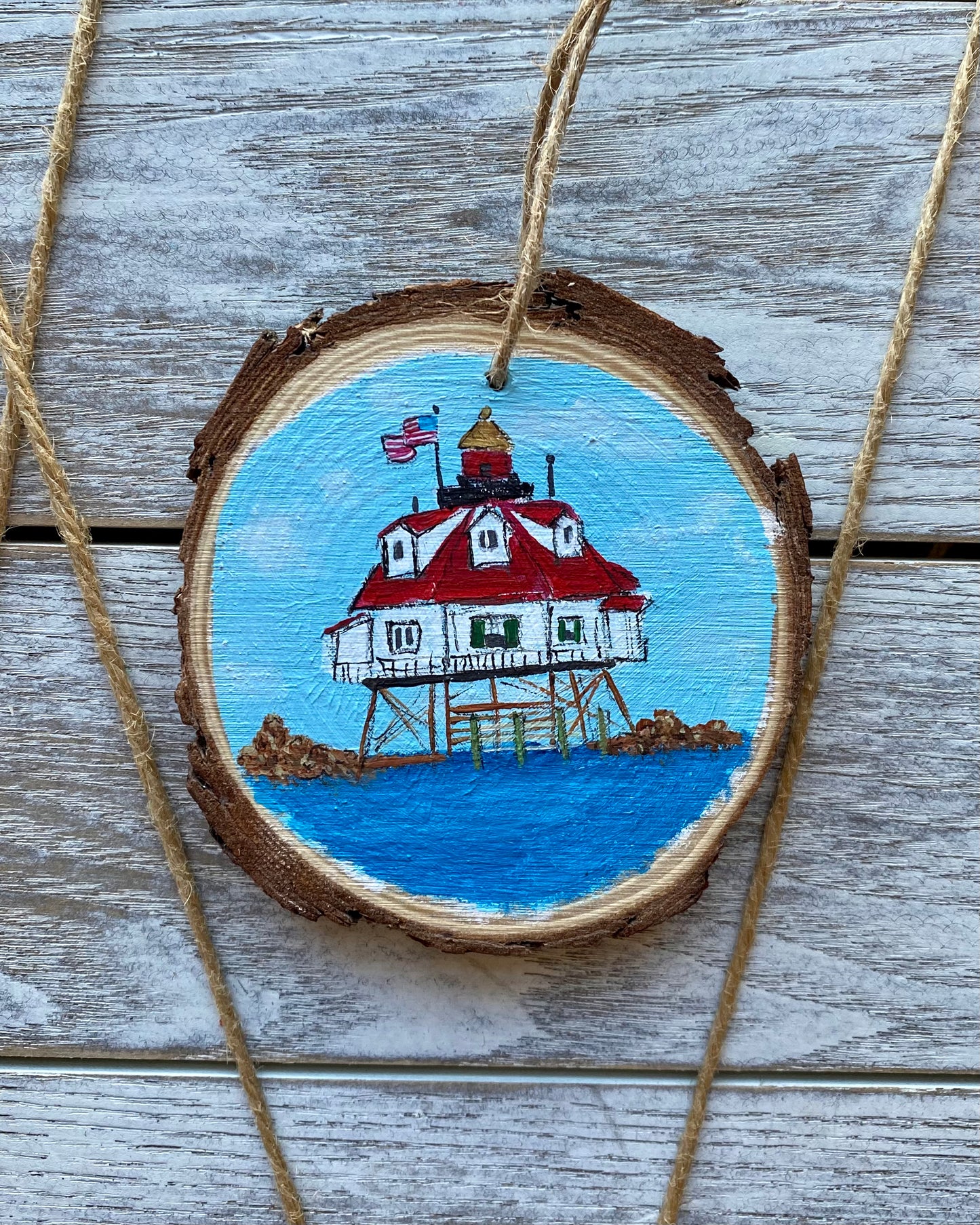 Painted Wood Ornaments