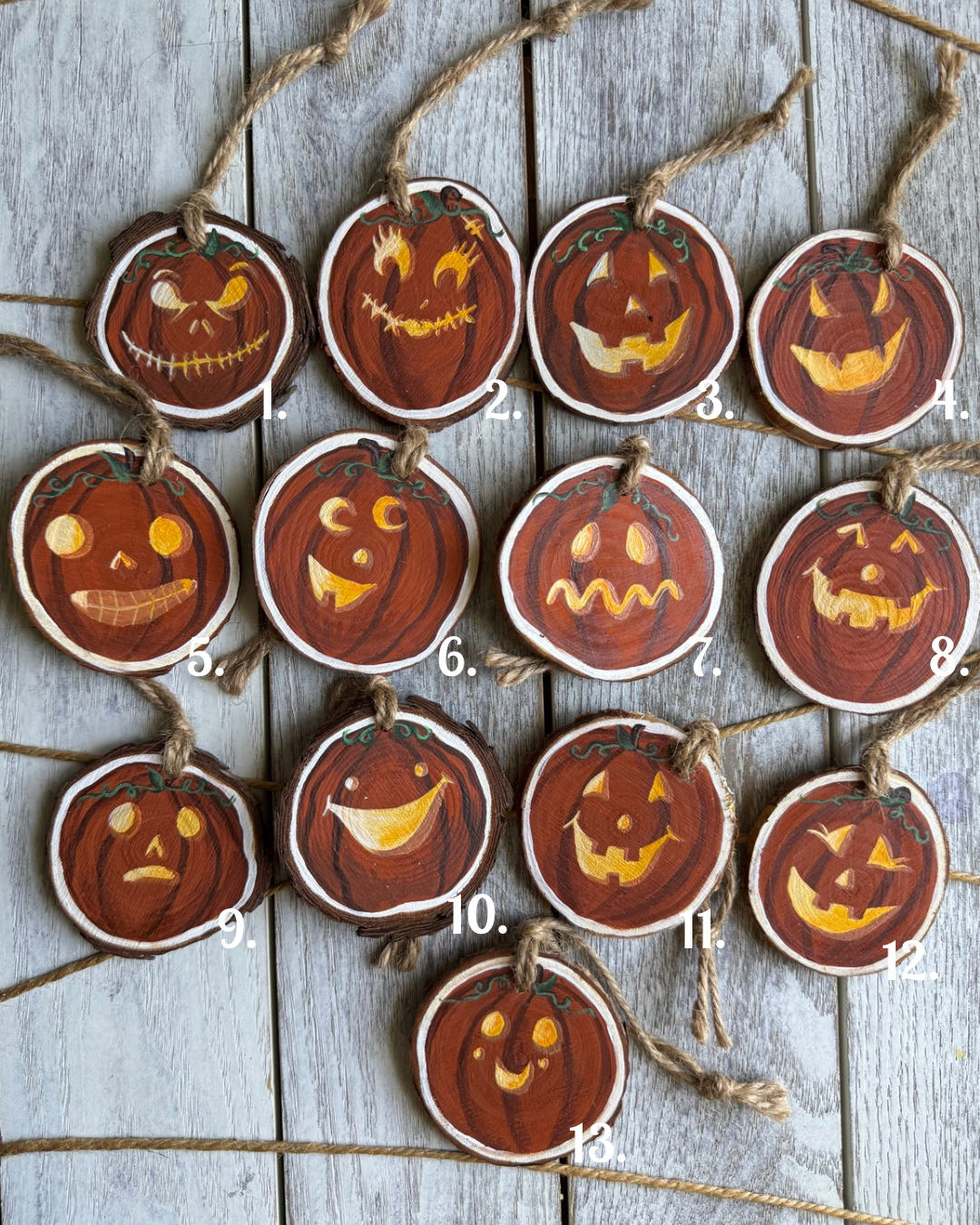 Jack o’ Lantern Ornaments