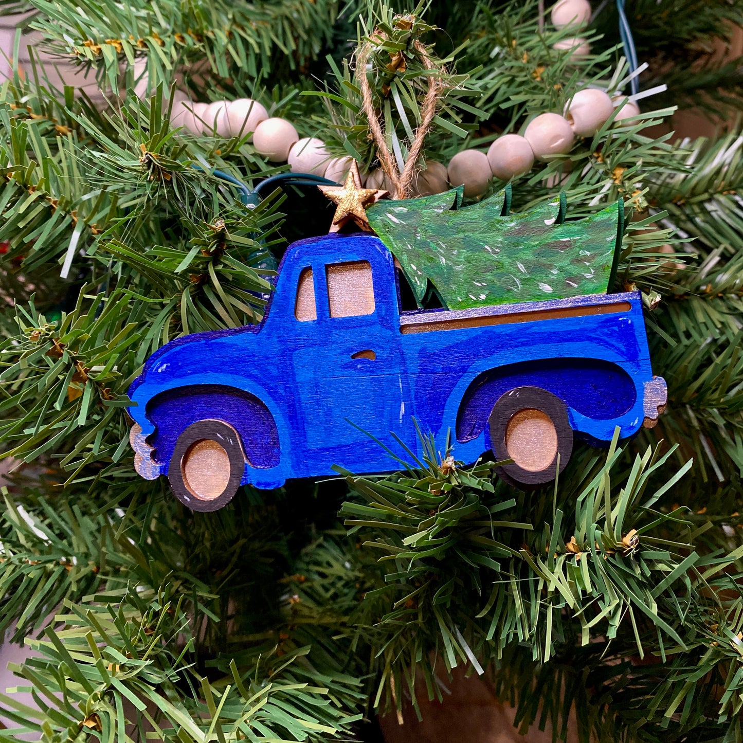 Blue Truck Ornament