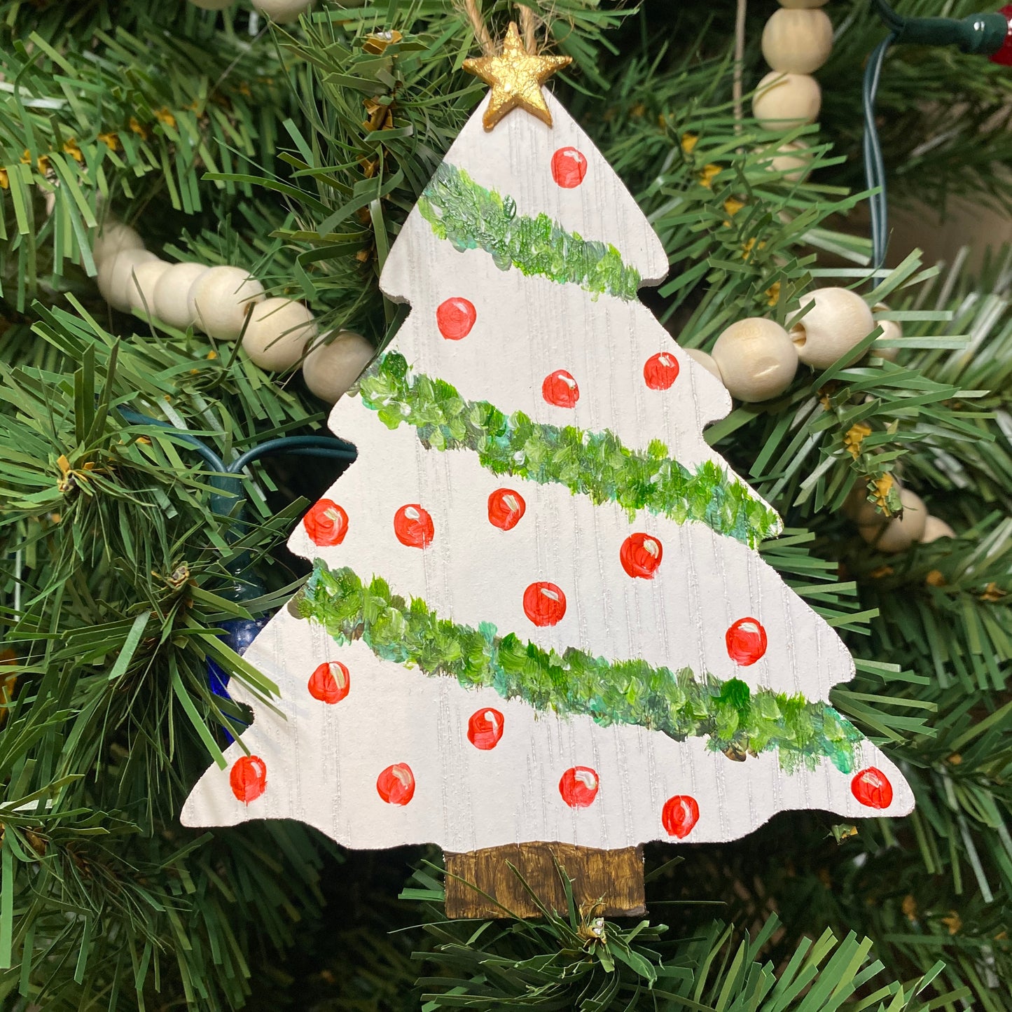 White Christmas Tree Ornament